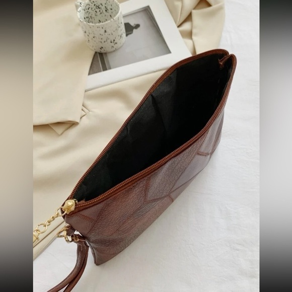 Medium Square Bag Embossed Detail Wristlet - Picture 4 of 7